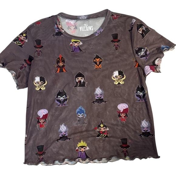 Disney Villains T-Shirt - Dark Gray NWT - Picture 1 of 5